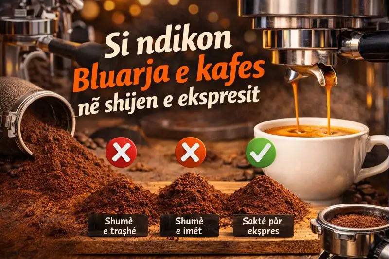Si ndikon bluarja e kafes në shijen e ekspresit (dhe pse shpesh na del keq)