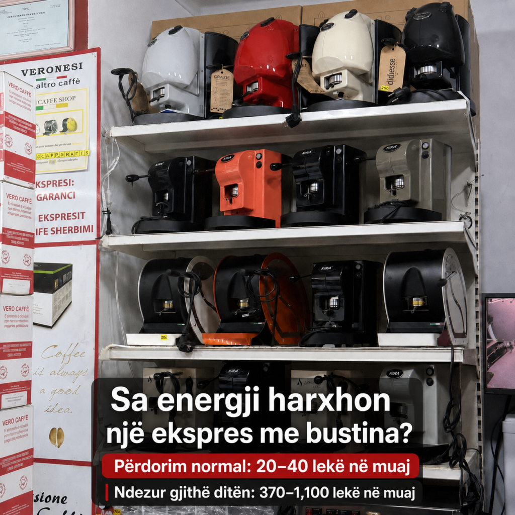 Sa energji elektrike harxhon një ekspres me bustina?